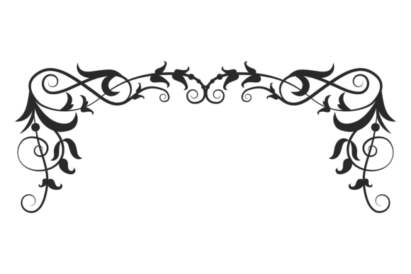 Baroque Frame. Luxury Decorative Filigre