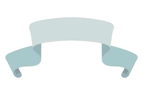 Blue Decorative Ribbon: Elevating Print & Digital Design