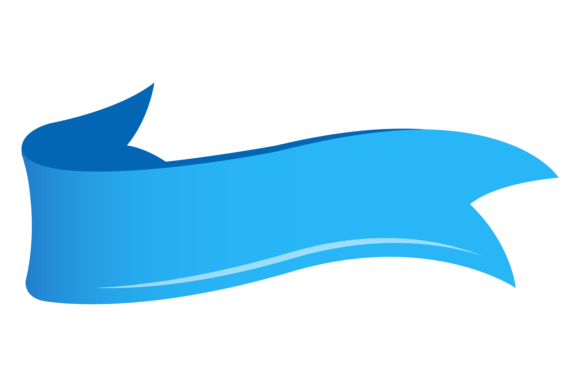 Blue Flag Banner. Cartoon Decorative Ele: A Unique Blend for Creative Projects