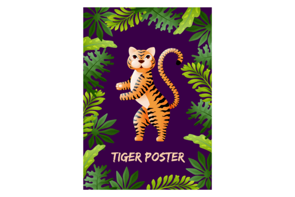 Bringing the Jungle to Your Walls: The Appeal of the Tiger Poster Decorative Cartoon Flyer