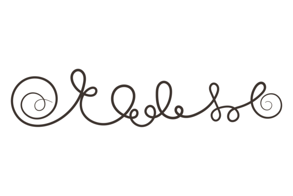 Calligraphic Decorative Element. Thin Li: Elevating Your Design with Elegant Simplicity
