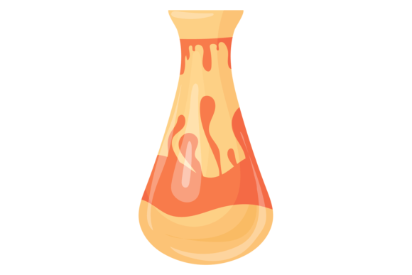 Ceramic Bottle Cartoon Icon Decorative Design