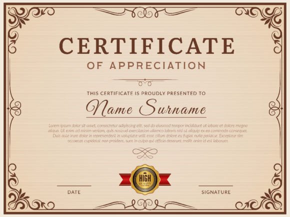 Certificate Template Decorative Borders Design Guide
