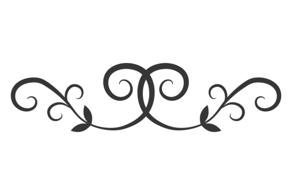 Curled Branch Decorative Divider. Page O: Elevating Design with Organic Elegance