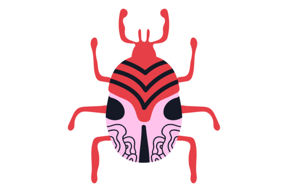 Decorative Bug: Patterned Trendy Insect