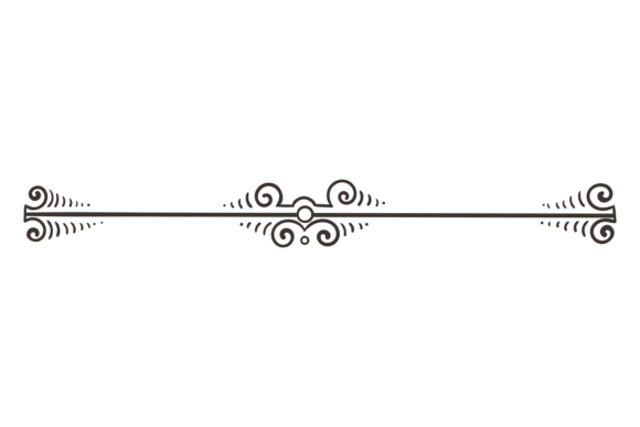 Decorative Divider. Floral Ornament Blac: Elevating Your Design Projects with Elegant Separation