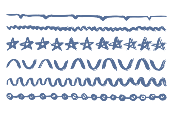 Decorative Doodle Abstract Dividers Han