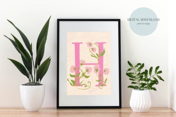 Decorative Floral Letter H: A Strategic Asset for Personalized Spaces and Creative Projects