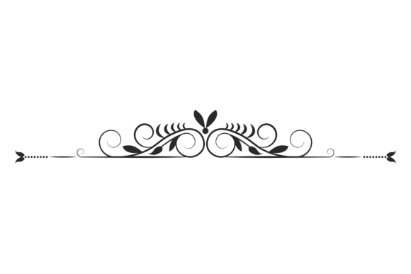 Decorative Header. Floral Ornament. Clas
