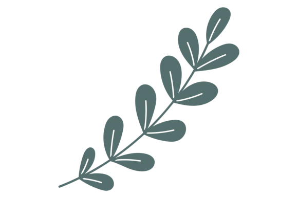 Decorative Leaves Branch. Floral Print S: A Versatile Asset for Modern Design Projects