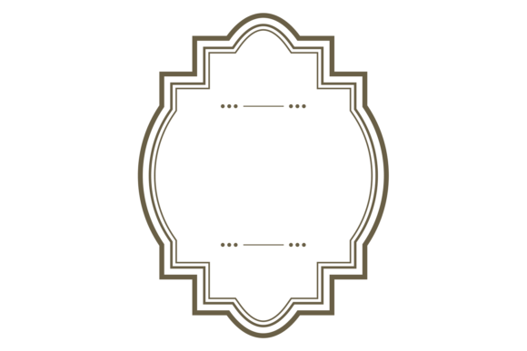 Decorative Retro Label Template. Blank L
