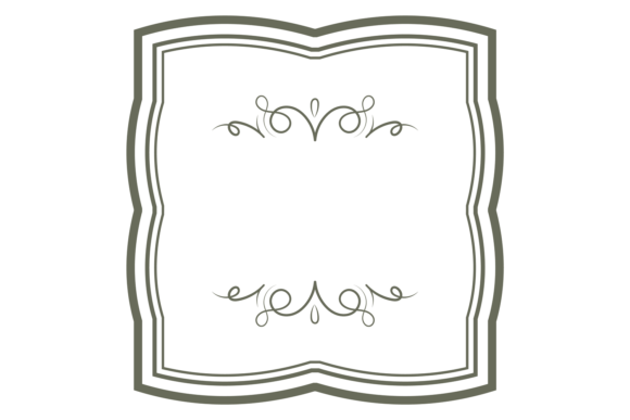 Decorative Square Frame. Vintage Monogram: A Design Asset Evaluation