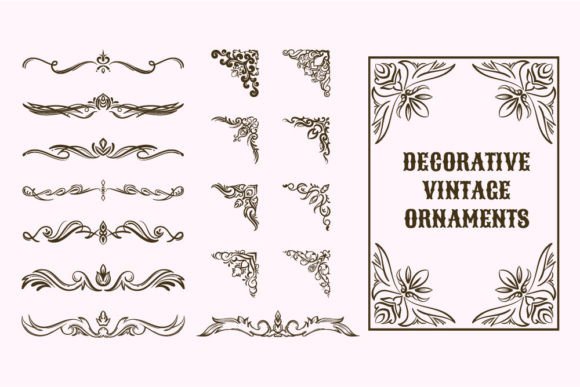 Decorative Vintage Ornaments: Elevate Your Designs with Classic Elegance