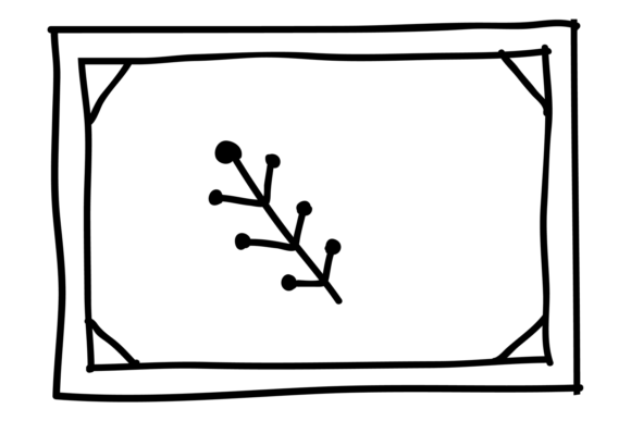 Doodle Herb in Frame. Decorative Hand Dr: A Practical Evaluation of the Asset