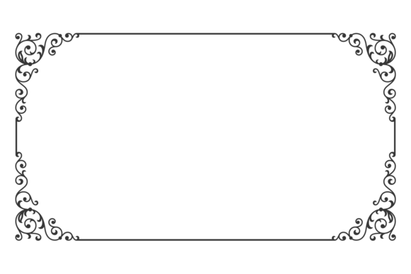 Elegant Baroque Page Border: Decorative Frames for Timeless Design