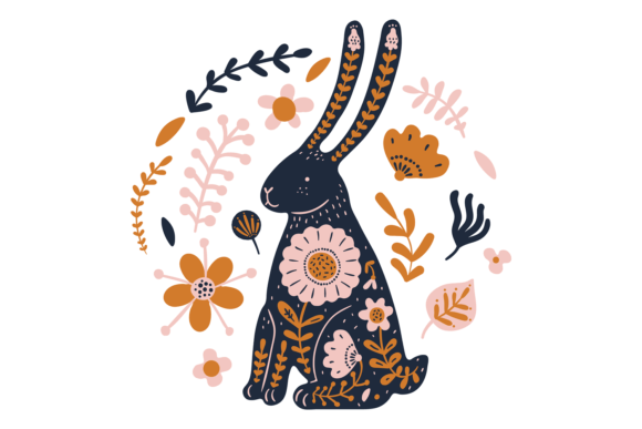 Ethnic Rabbit: Decorative Tribal Animal Design
