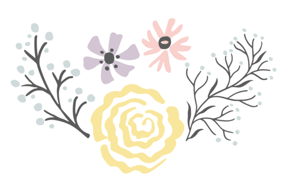 Floral Composition. Decorative Print Bot: Strategic Asset for Visual Branding