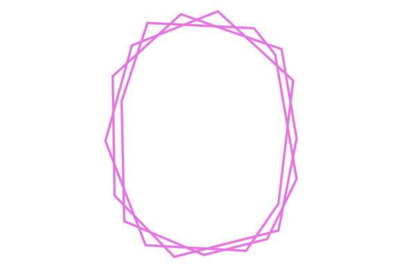 Geometric Line Frame. Decorative Polygon: A Strategic Tool for Visual Clarity and Brand Precision