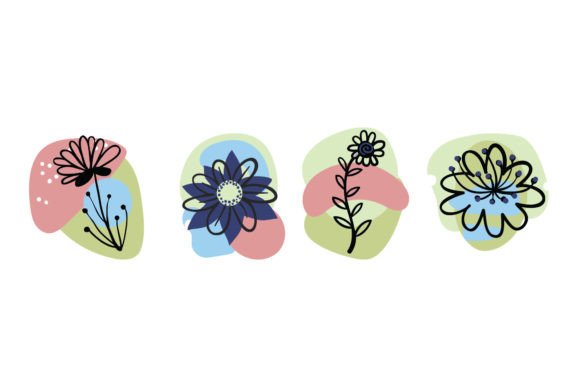 Hand Drawn Floral Decorative Assets for Digital Design