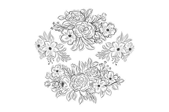 Hand Drawn Flower Bouquets Decorative: A Creative Freebie