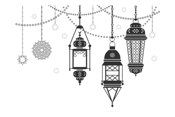 Hanging Eastern Lantern. Decorative Fest