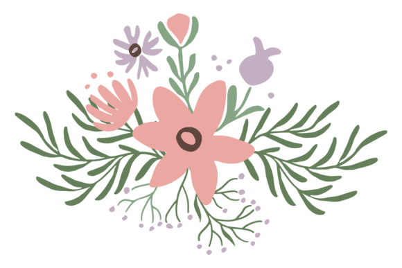 Natural Flower Decorative Element. Garde