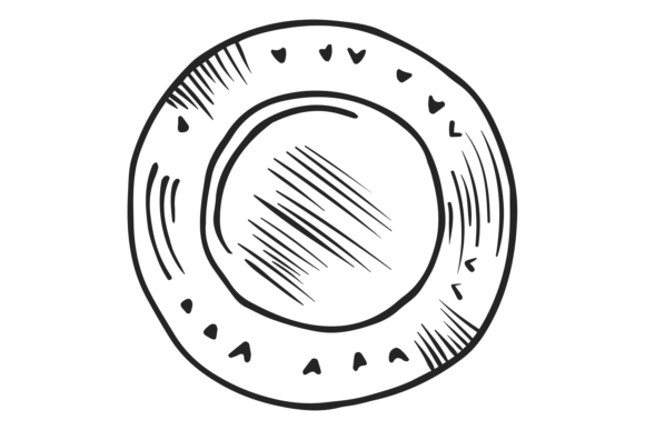 Plate Top View. Decorative Ornamental Di: Evaluating Design Utility and Aesthetic Impact