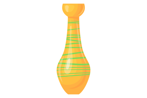 Tall Flower Vase Icon: Decorative Cerami