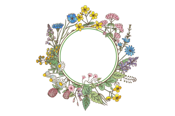The Art of the Frame: Elevating Designs with Decorative Floral Borders and Natural Herb Motifs