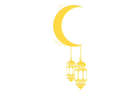 The Symbolic Power of the Moon Crescent with Decorative Lanterns in Contemporary Visual Strategy