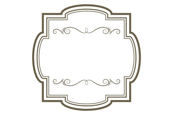 The Timeless Appeal of Ornate Decorative Frame with Geometrical Line Retro Border